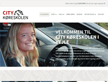 Tablet Screenshot of citykoereskolen.dk